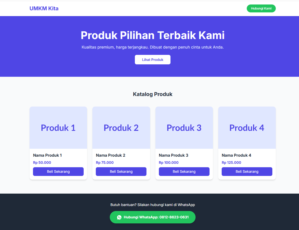 Landing Page UMKM 1 